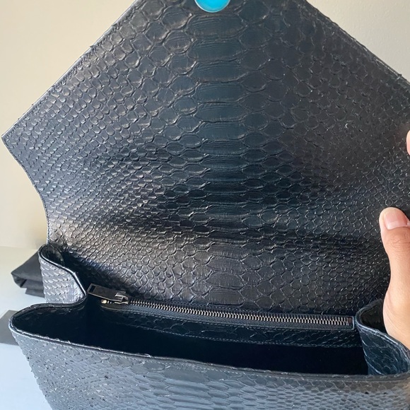 Authentic Saint Laurent College Python Purse - Picture 5 of 9